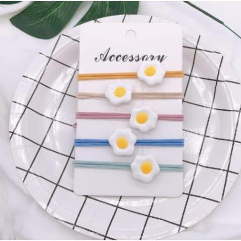 Chun Buộc Tóc Trứng Opla Độc Đáo Cute