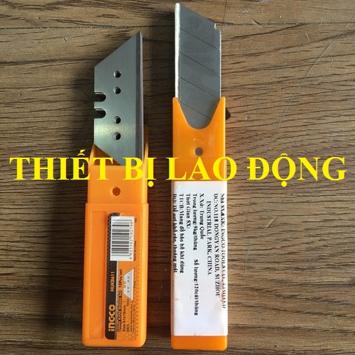 18x100mm bộ 10 lưỡi dao ingco hknsb181 + bộ 10 dao tiện dụng ingco hukb611 - hukb611hknsb181