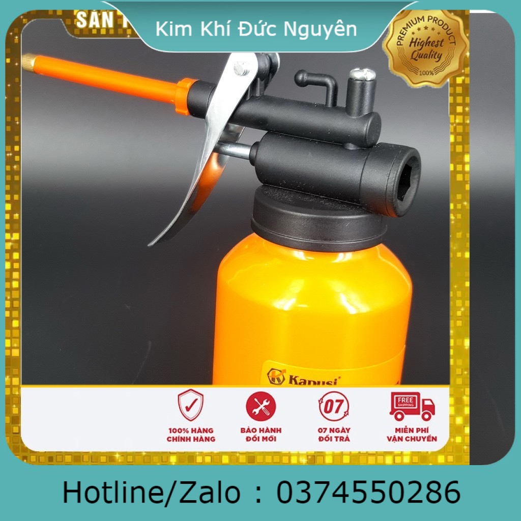 Bình châm nhớt sắt 200ML Kapusi chuẩn Nhật kim khí đức nguyên