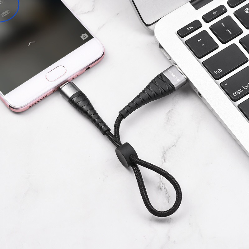 Cáp Sạc USB TypeC Borofone BX32 Cho Android Dài 25cm - BH 12 Tháng Chính Hãng