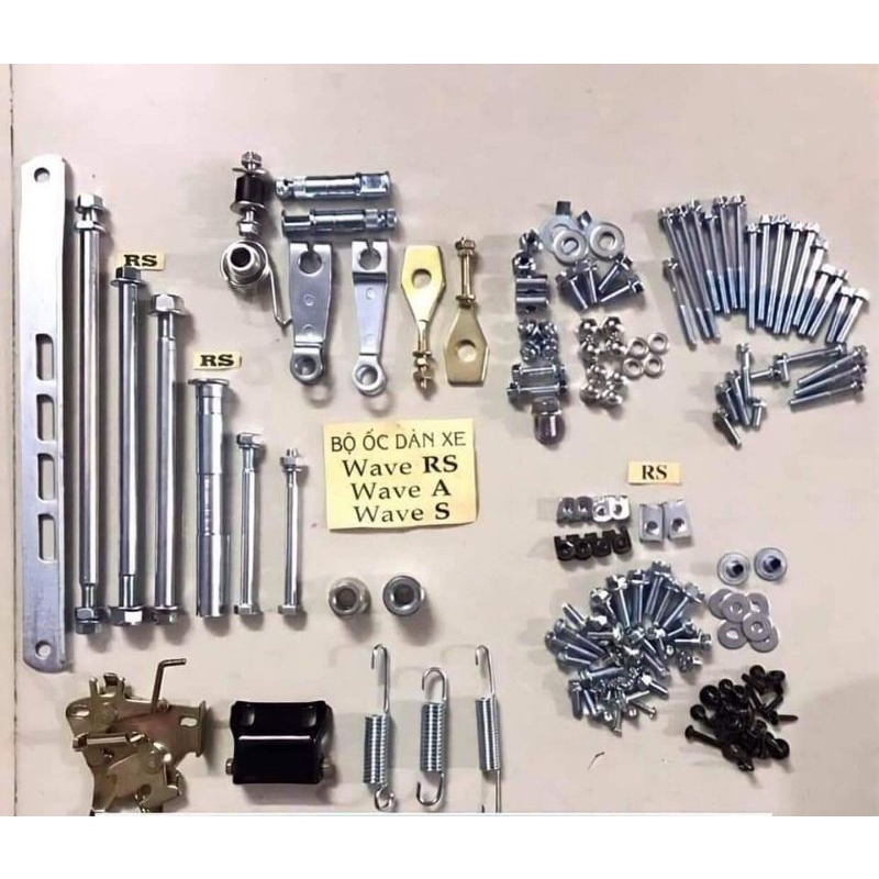 Bộ Ốc Dàn Xe Wave Anfa, Wave Rs, Wave A, Wave S Full 95% Hàng Mới