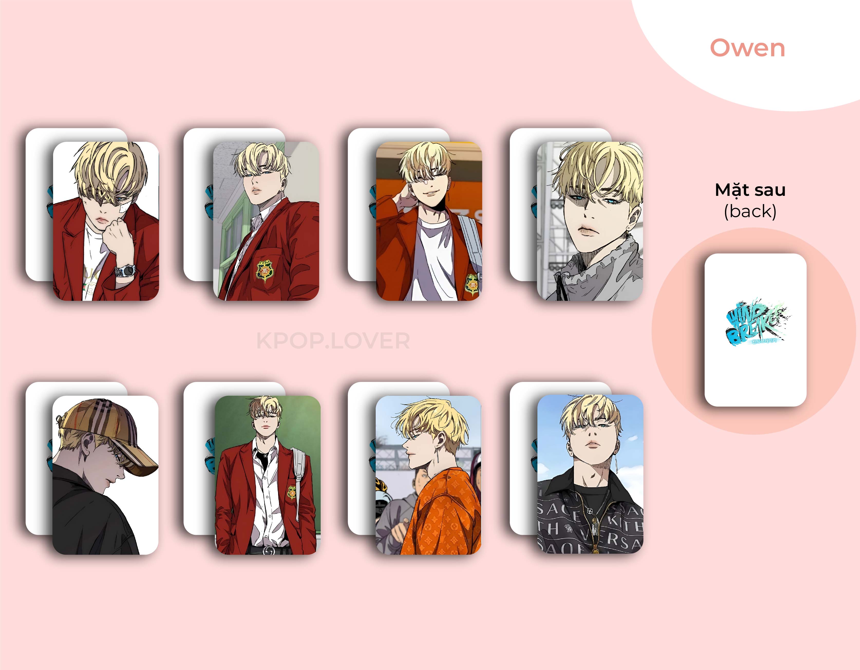 SET 8 CARD BO GÓC Wind Breaker