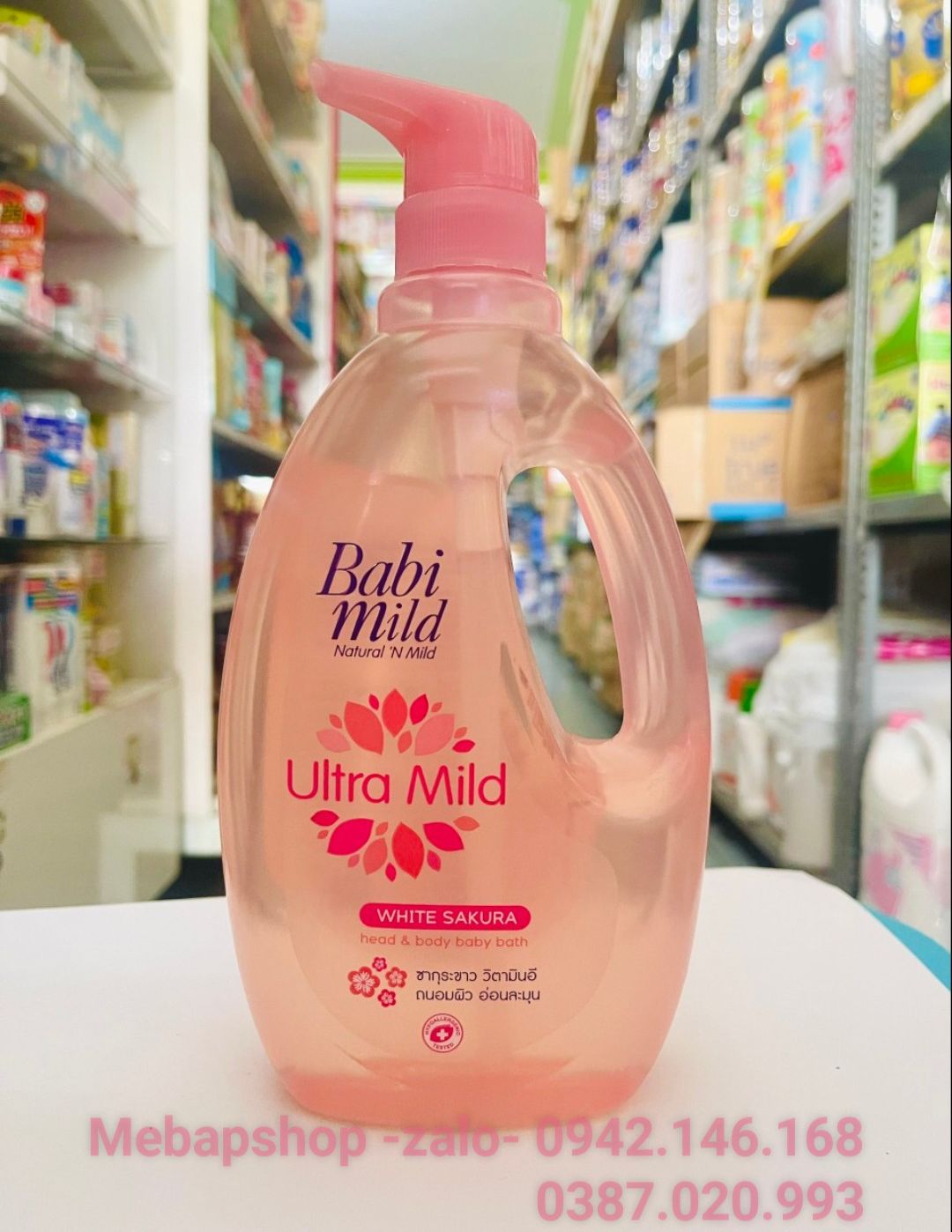 SƯÃ TẮM GỘI TOÀN THÂN BABI MILD 800ML(mẫu mới)