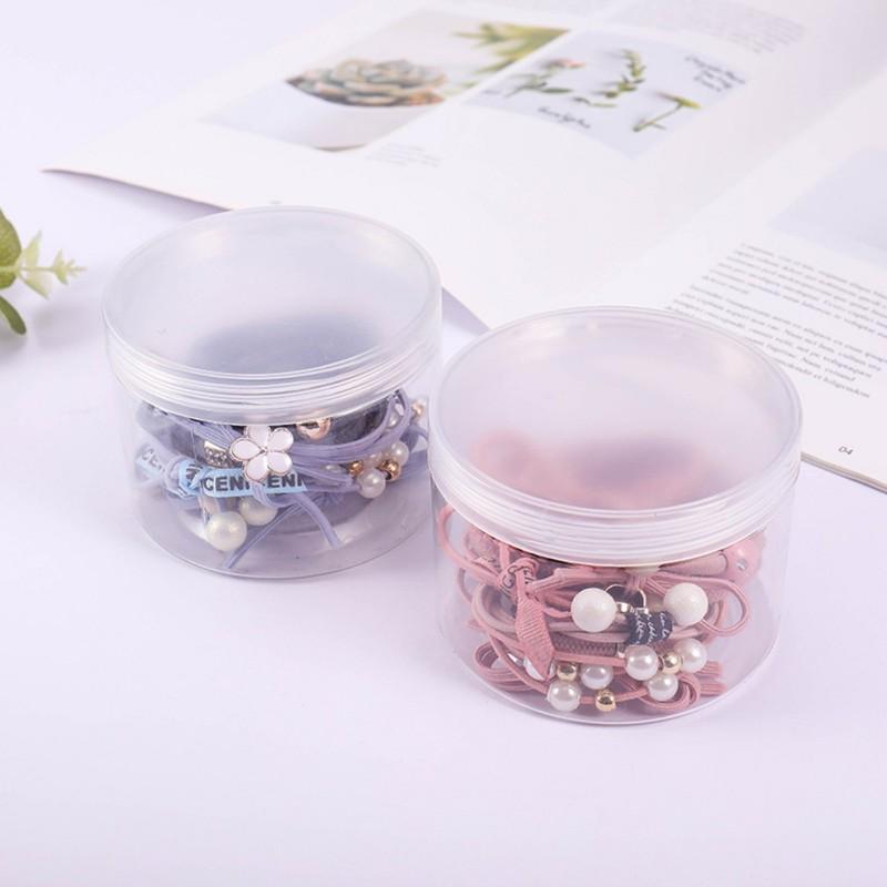 Hộp 12 dây cột tóc Hàn Quốc siêu đẹp siêu bền - Đủ màu