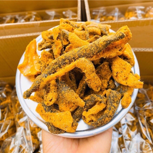 [HCM] Da cá trứng muối túi zip 120gram