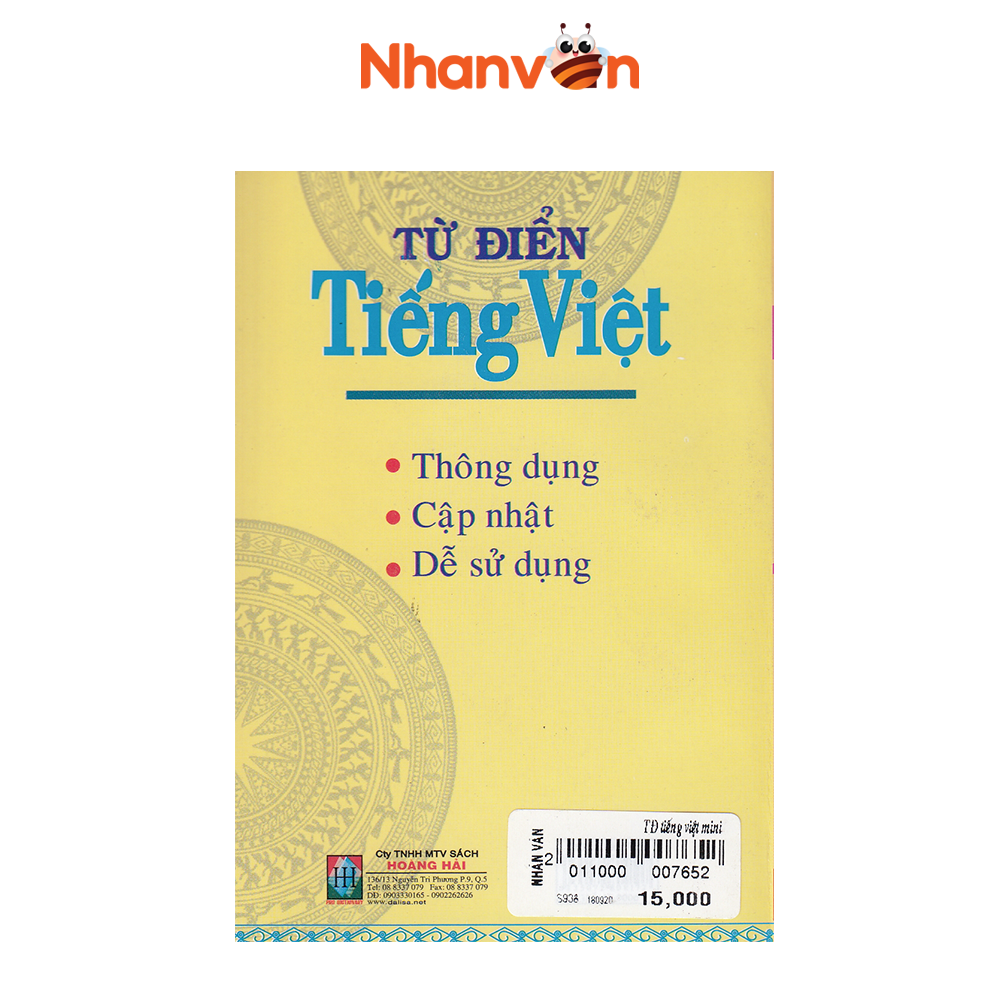 Sách - từ điển tiếng việt - độc quyền nhân văn