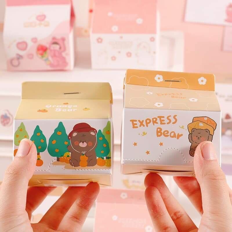 [MUA 2 GIẢM 5%][HCM]Tệp giấy note hộp sữa cute