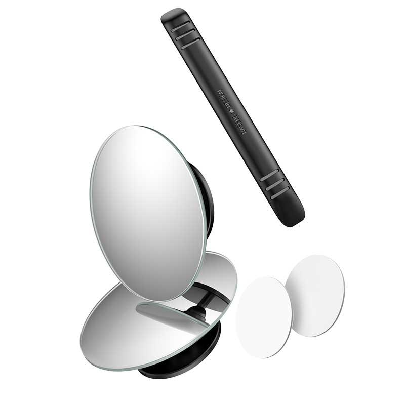 Bộ 2 gương cầu lồi chiếu hậu xóa điểm mù xe hơi 360 độ hiệu Baseus