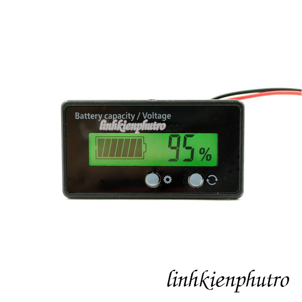 Đồng hồ báo phần trăm pin lcd - 2 nút