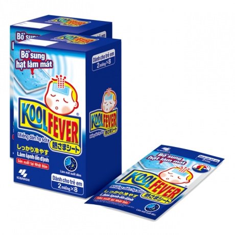 Miếng dán hạ sốt KoolFever cho bé 8 túi x 2 miếng