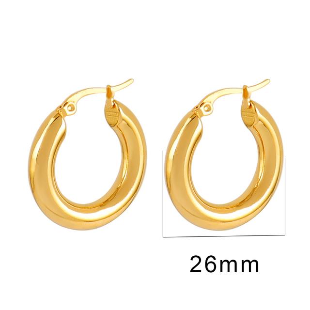 316L Steel Earring Earrings for Women Men Big Round Hiphop Wholesale