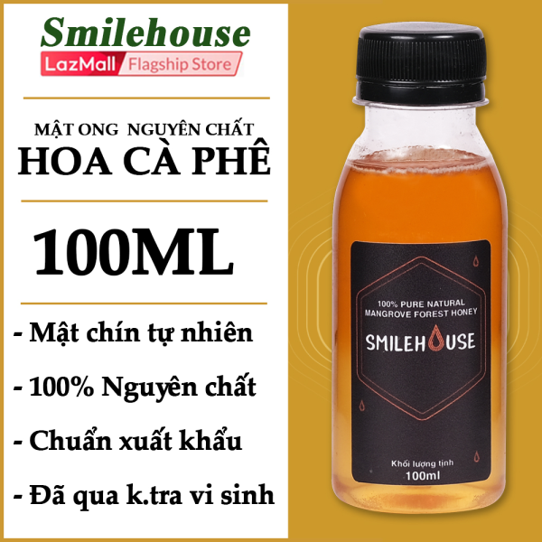 Mật ong nguyên chất hoa cà phê Smilehouse 100ml nguyên chất an toàn cam kết đúng chất lượng tăng sức đề kháng tăng cường sức khỏe.