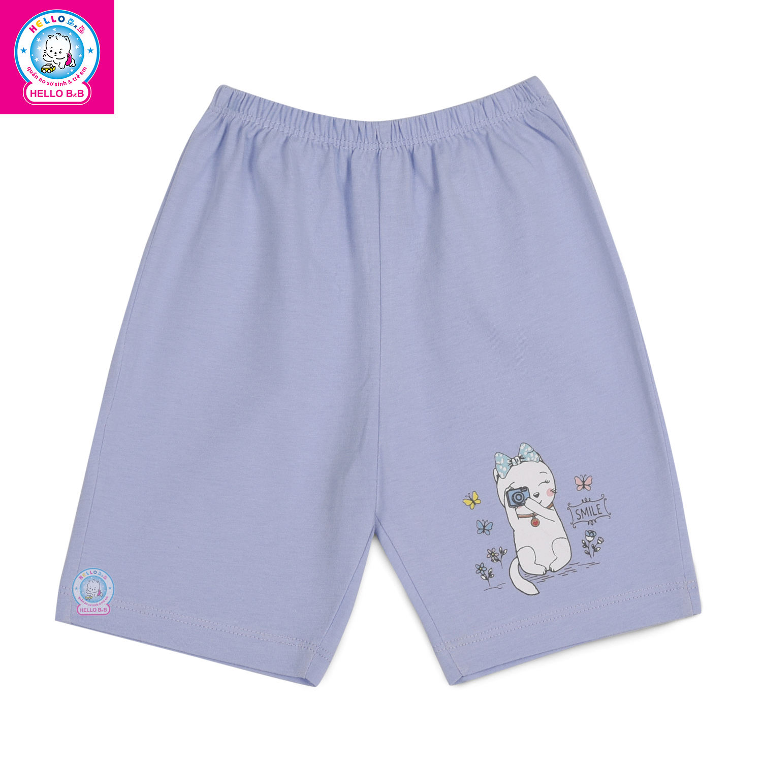 QUẦN LỬNG MÀU IN BÉ GÁI 1192- HELLO BnB