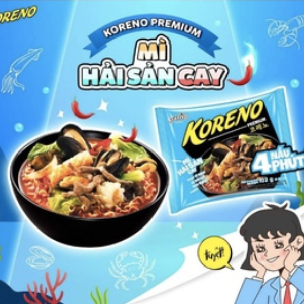 [Siêu thị WinMart] - Koreno Mì hải sản cay Premium 100g
