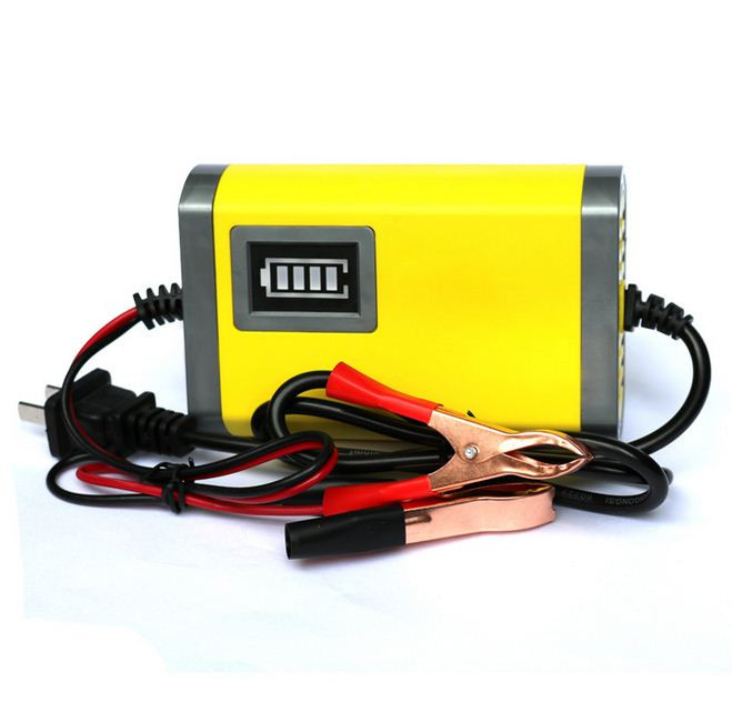 Sạc bình acquy 12v - 12v2a-vàng-lcd