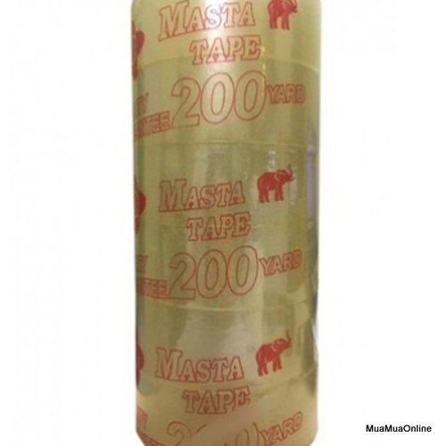 Bộ 6 cuộn băng keo trong 200 yard dính chắc cao cấp