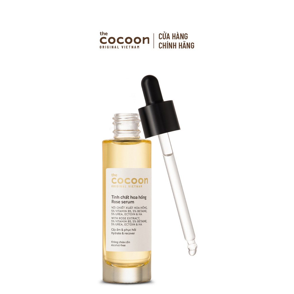 Tinh chất hoa hồng cocoon 30ml (rose serum) thuần chay