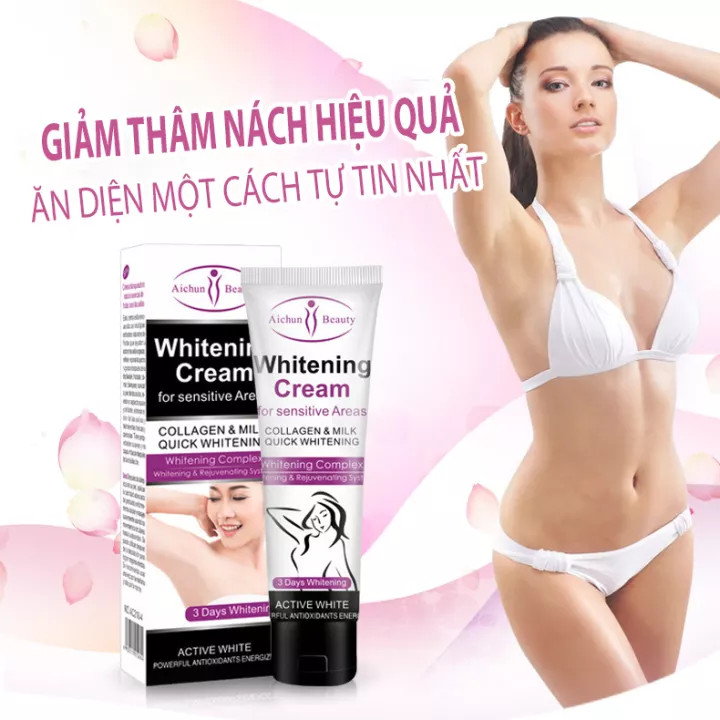 AICHUN Kem Giảm Thâm Nách Dưỡng Trắng Da Khử Mùi Hôi Nách Không Bết Dính
