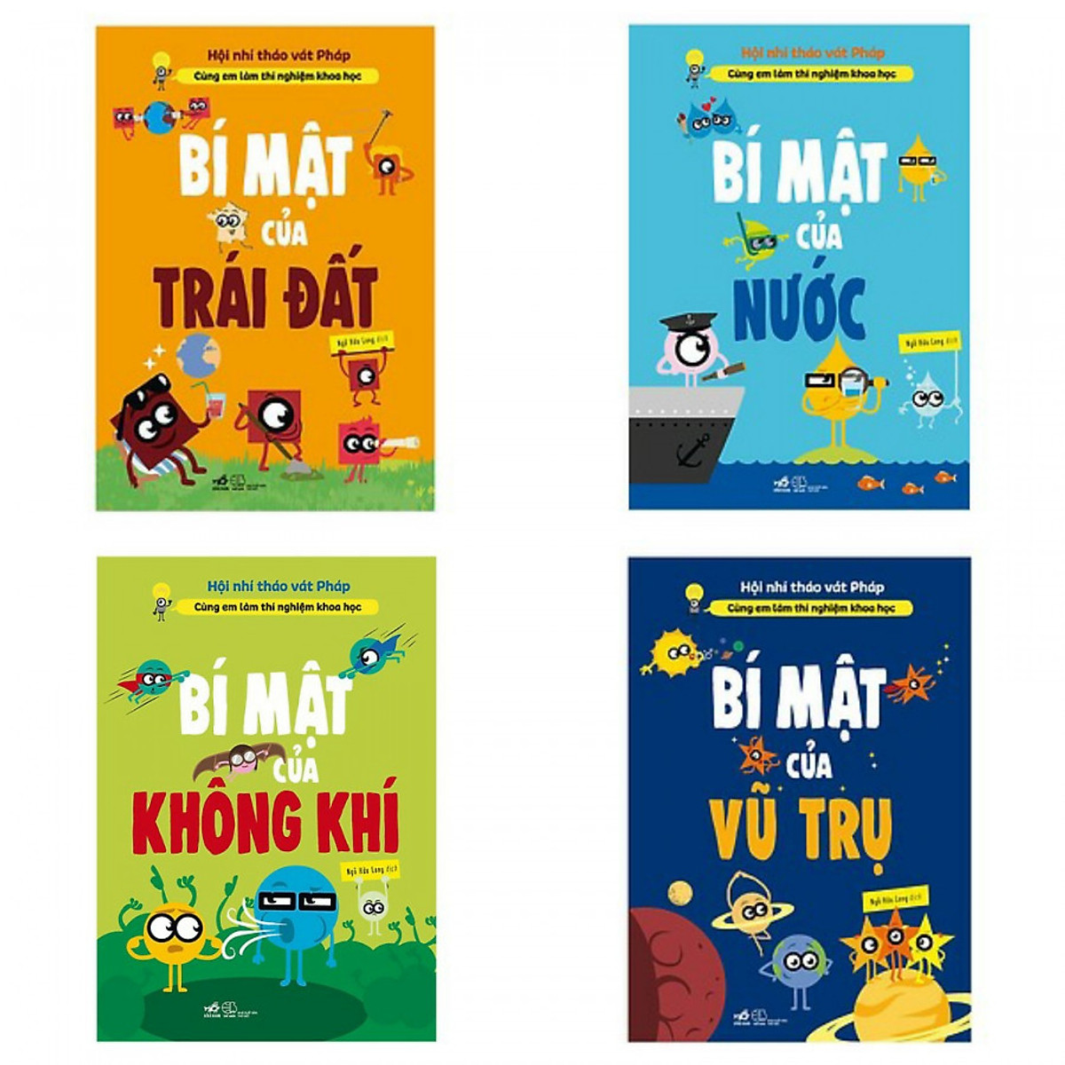 Sách - Combo Cùng Em Làm Thí Nghiệm Khoa Học (Bộ 4 tập) (Nhã Nam HCM)