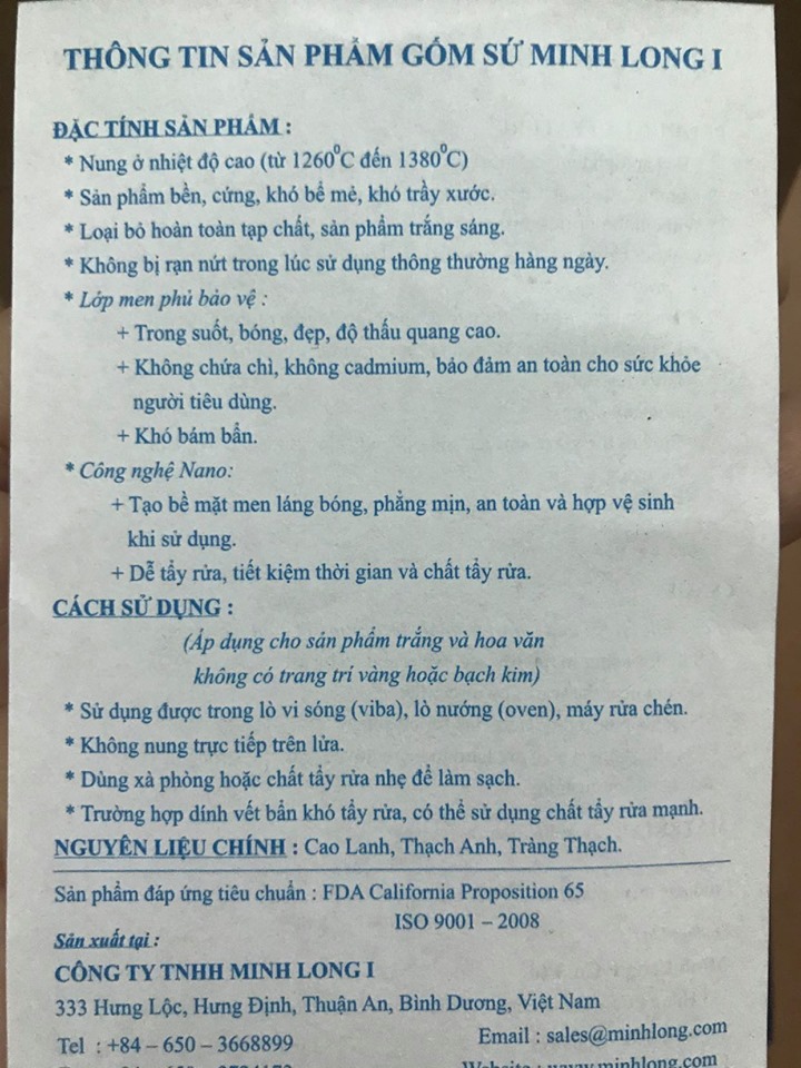 Bộ 5 Chén Cơm Gốm Sứ Minh Long I