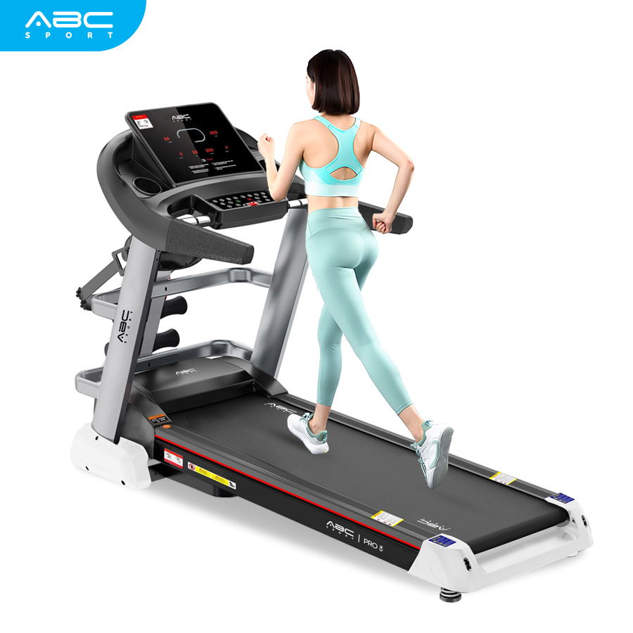 Máy Chạy Bộ Cao Cấp ABCSport PRO 3 Đa Năng Thảm Rộng 51cm, Nâng Dốc Tự