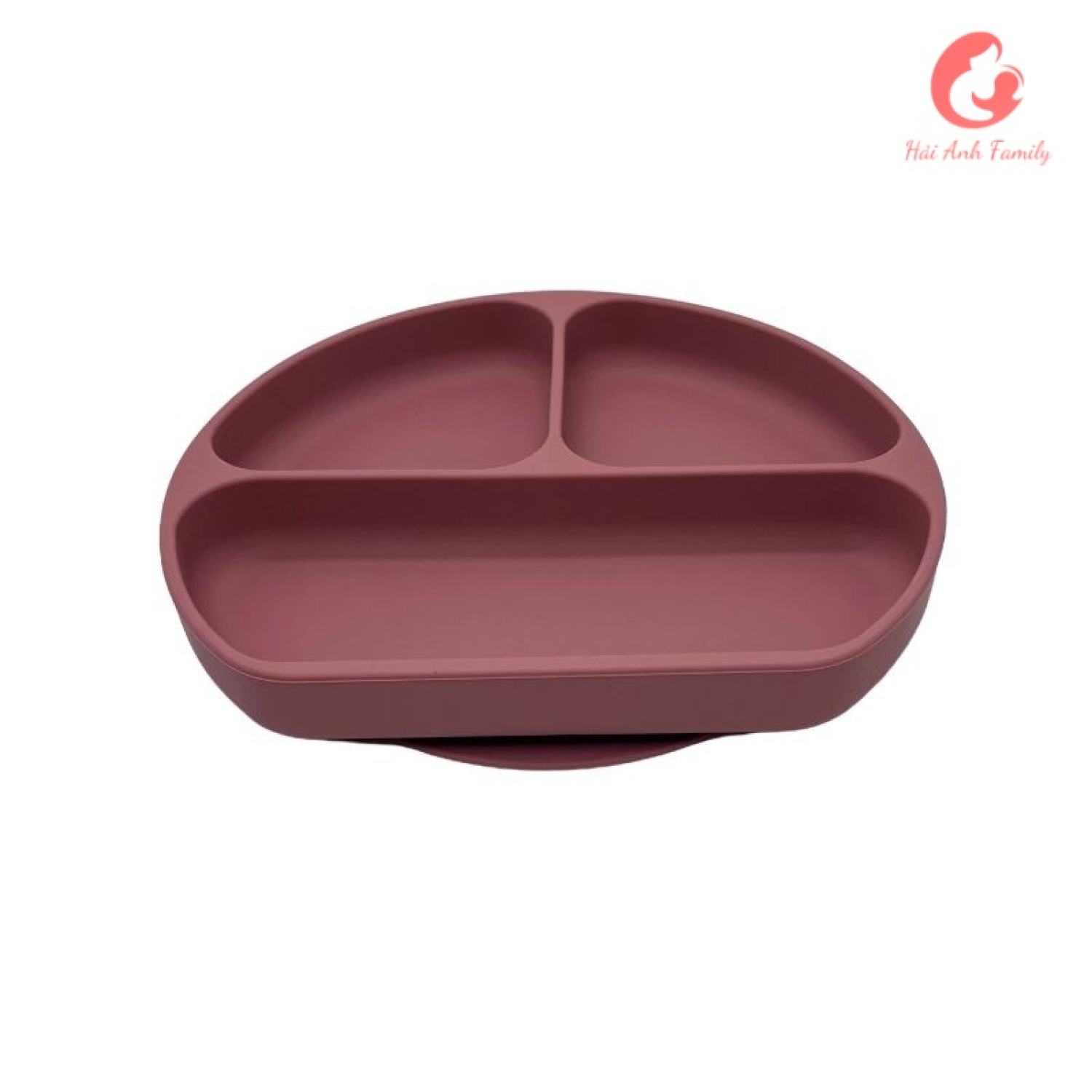 Khay silicon chia 3 ngăn Cao Cấp cho bé ăn dặm