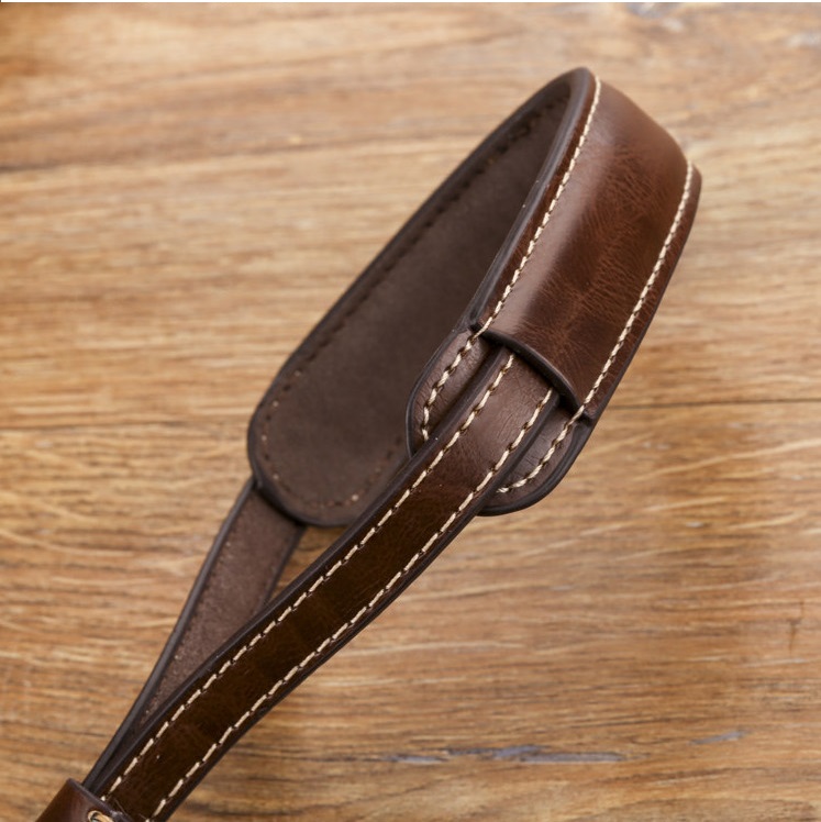 [HCM]Dây máy ảnh đeo cổ tay Handstrap da bò