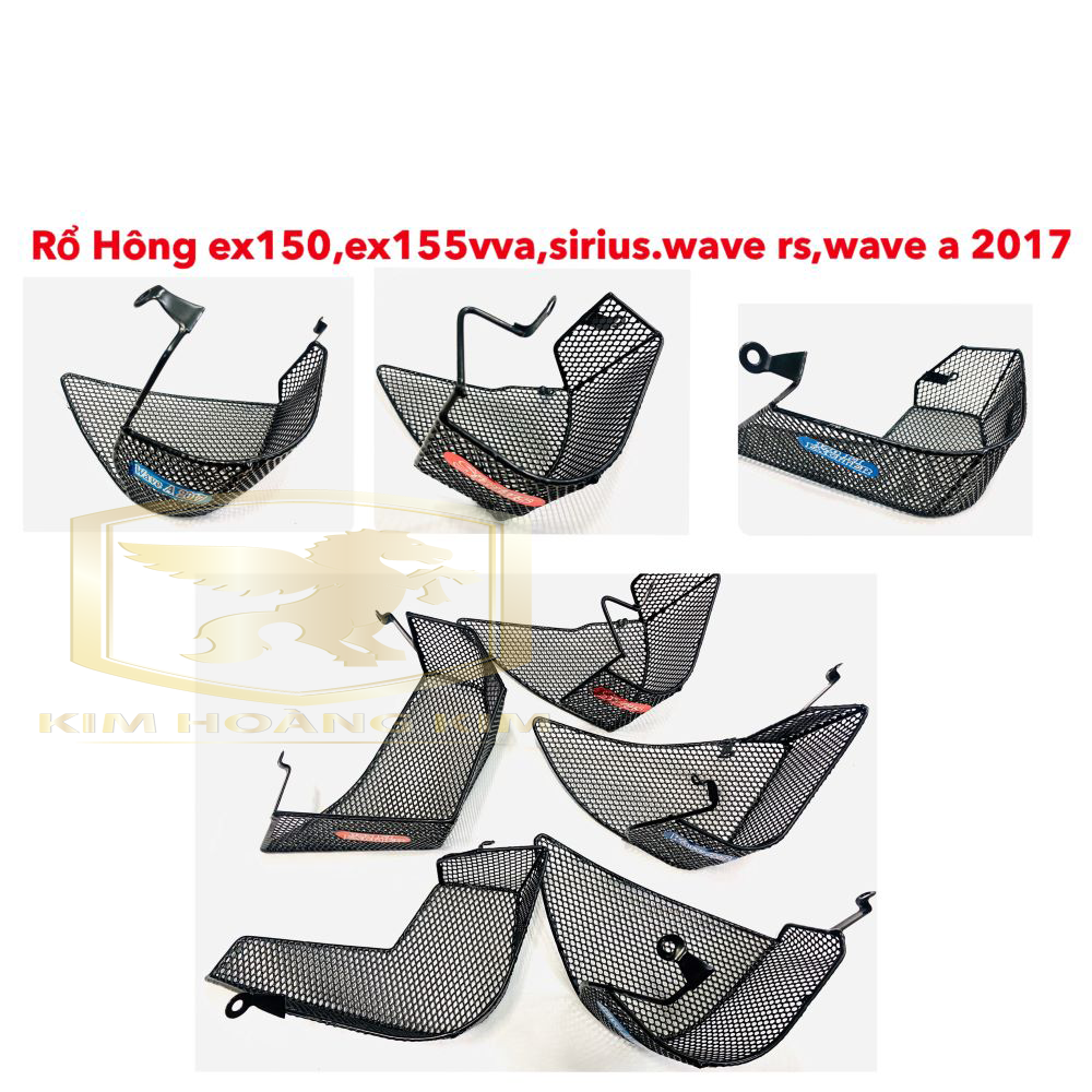 Rổ hông xe máy các loại exciter 150,exciter 155vva,sirius,wave rs,wave a 2017-2023...phụ kiện xe máy siêu rẻ đẹp