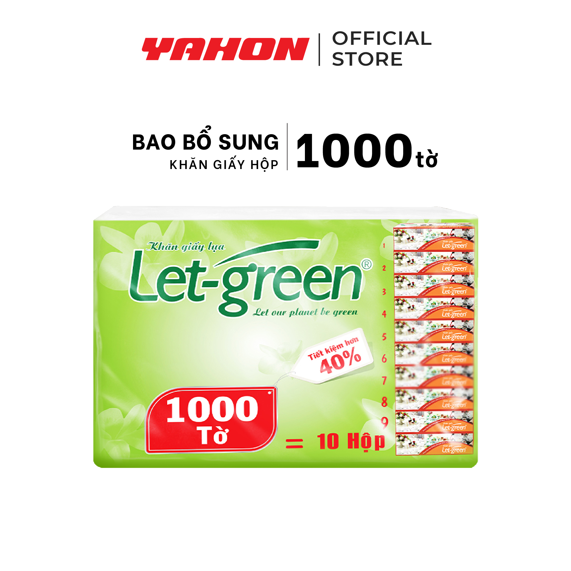 Bao giấy bổ sung đa năng 18*21cm let-green 1000 tờ