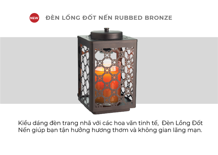 Yankee Candle Lantern - Rubbed Bronze