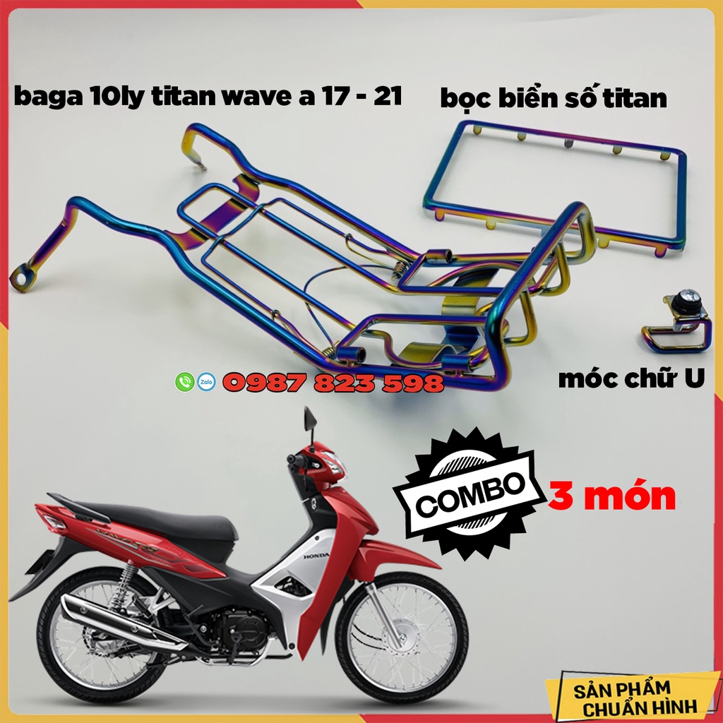 Combo 3 Món Titan Dành Cho Wave A 2017 - 2022- Combo Wave 110cc 2017 - 2022 ( Như Ảnh)