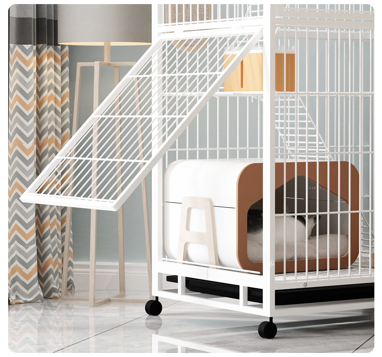 Lồng mèo nan ống 2 tầng Size M cao 1m