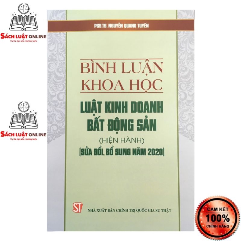Sách - Bình luận khoa học luật Kinh doanh bất động sản