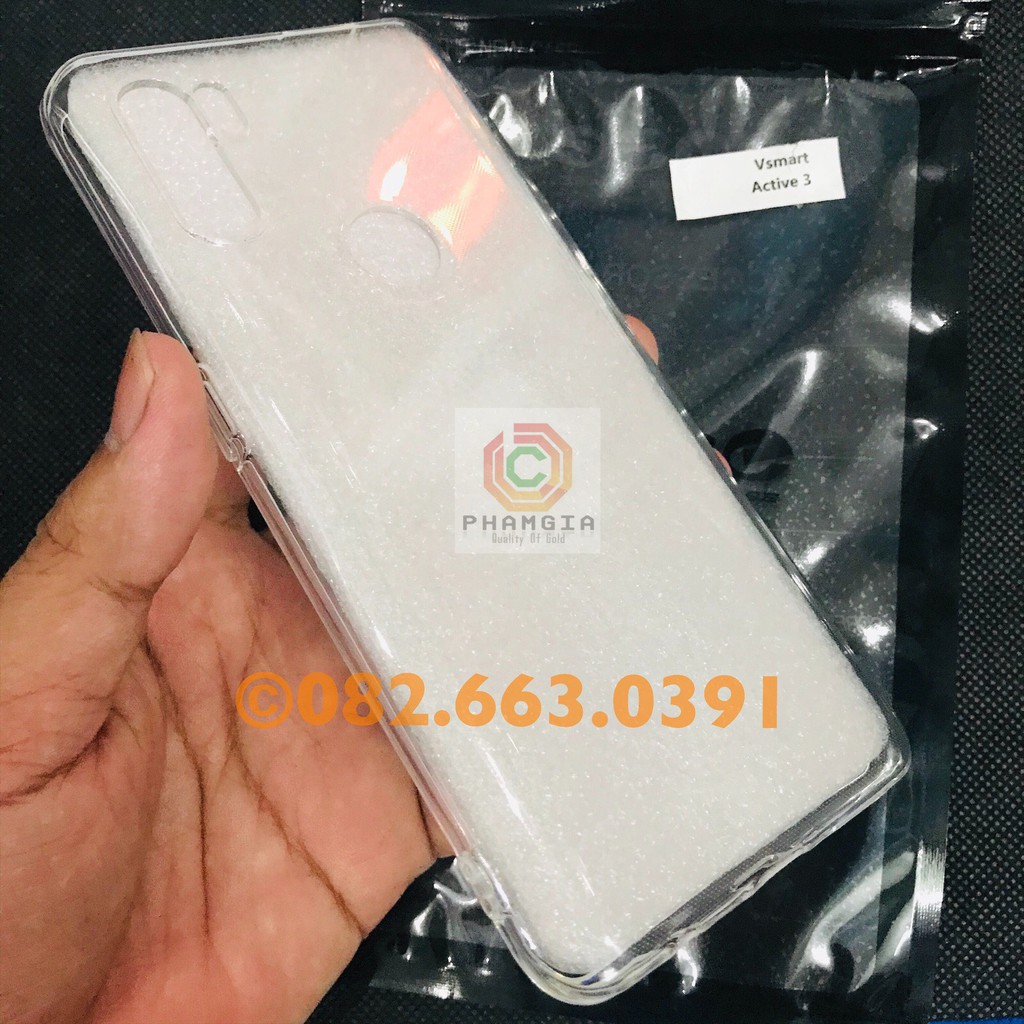 Ốp lưng vsmart active 3 dẻo đen, dẻo trong CHUẨN - BỀN - ĐẸP