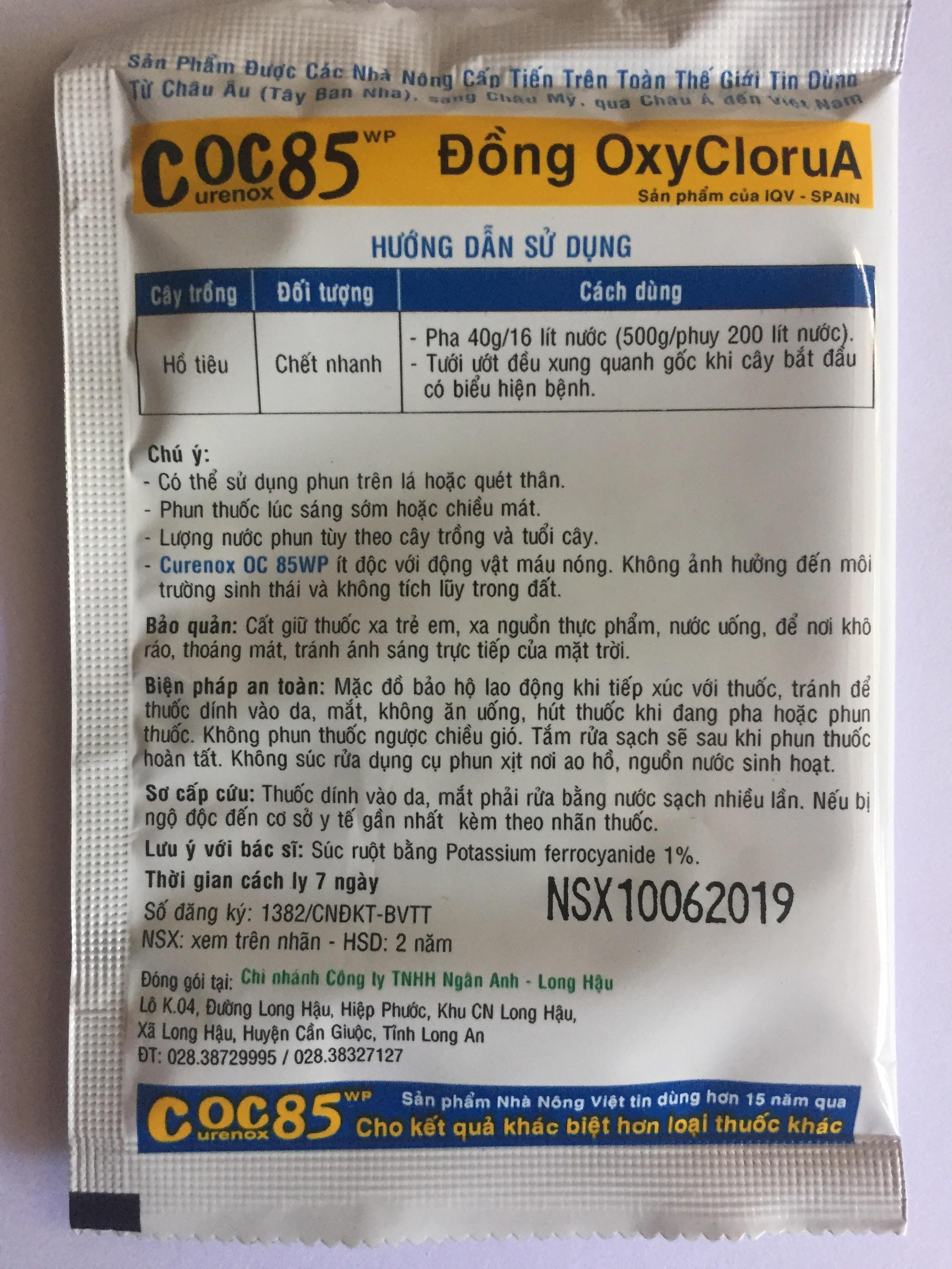 Thuốc Trừ Bệnh Cây Trồng COC 85 Gói 20gr