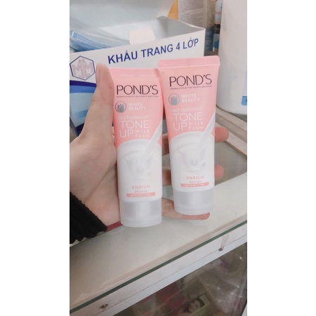 Sữa rửa mặt pond’s trắng hồng nâng tông da 40g