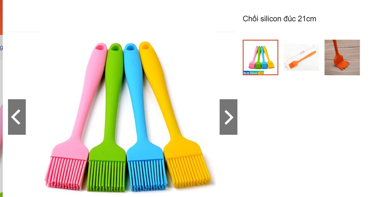 Chổi silicon đúc 21cm