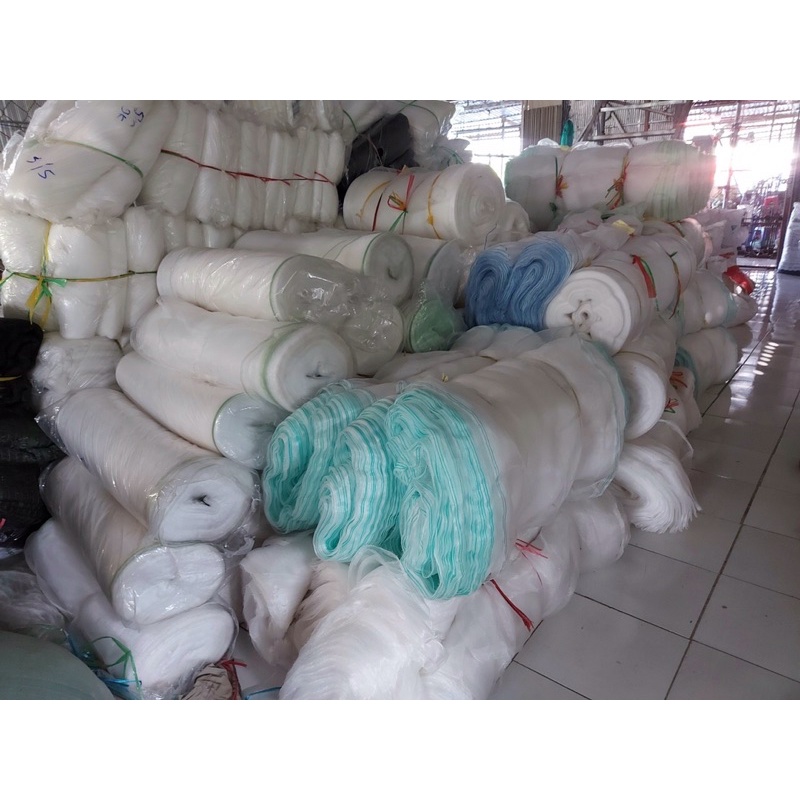 Lưới cước trắng, lưới cước phơi lúa, lưới làm túi Mít, lưới chắn côn trùng...(Giá 1m tới)