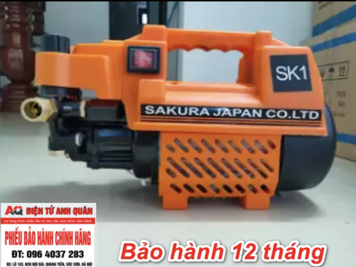 Máy rửa xe SaKuRa Nhật Bản -Có chỉnh áp giá rẻ