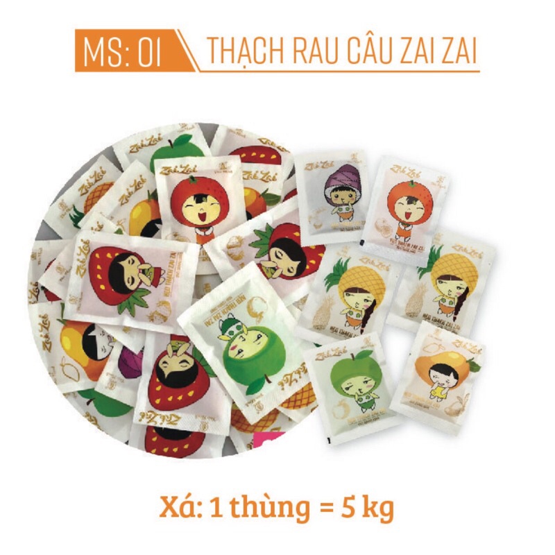 sỉ thùng 5kg thạch zai zai đức hạnh siêu ngon