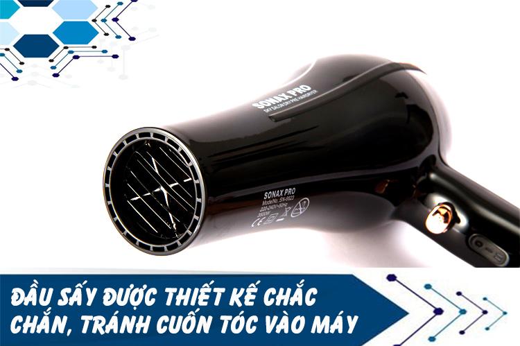 Máy Sấy Tóc Sonax Pro 3 mức nhiệt, có SẤY ION (TẶNG 1 Lược chải tạo kiểu tóc, gỡ rối tóc)
