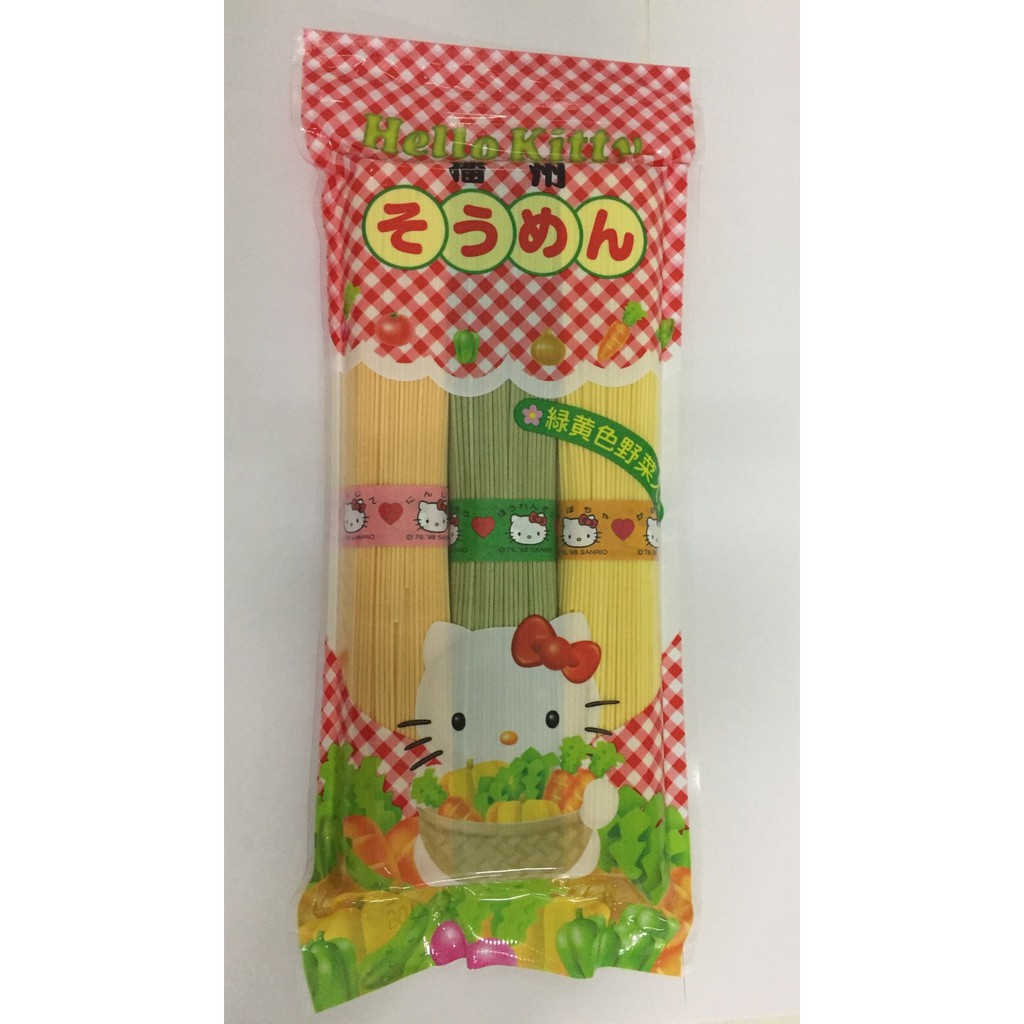 MÌ SOMEN RAU CỦ NGŨ SẮC KITTY CHO BÉ 300G