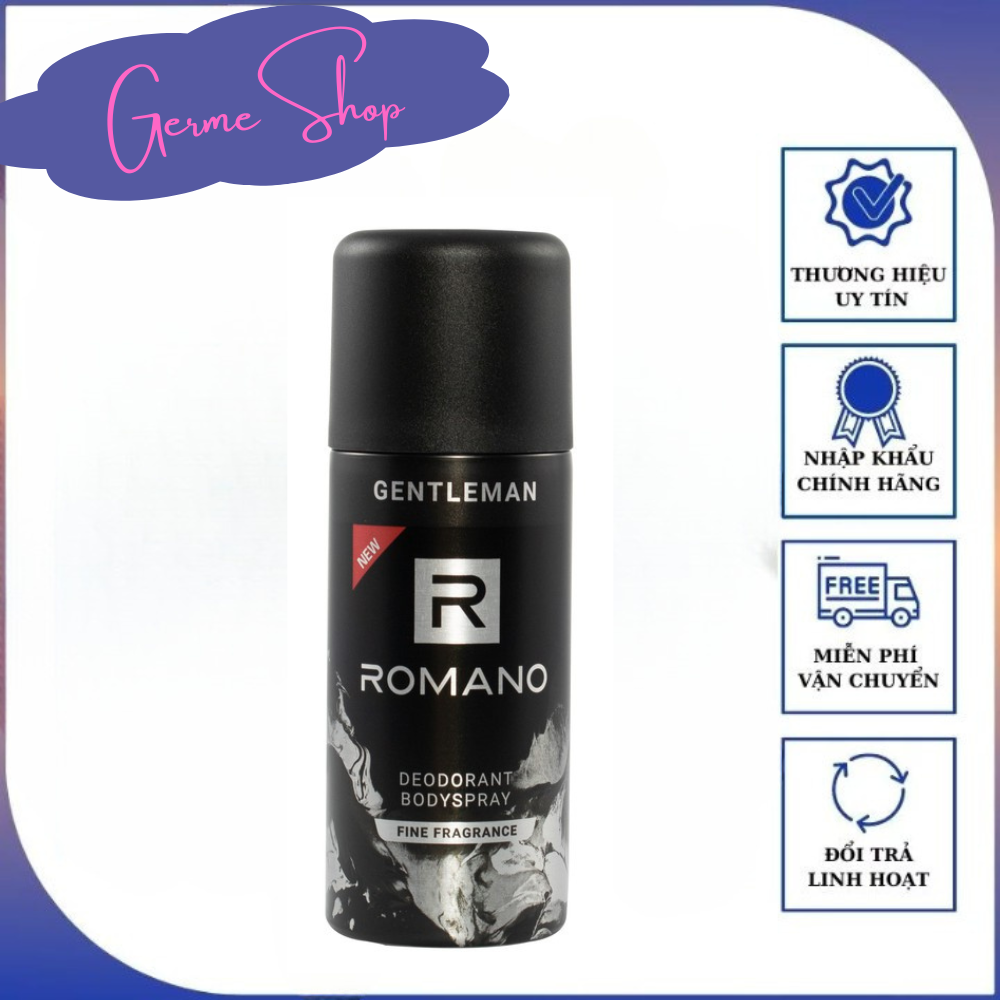Xịt khử mùi Romano 150ml