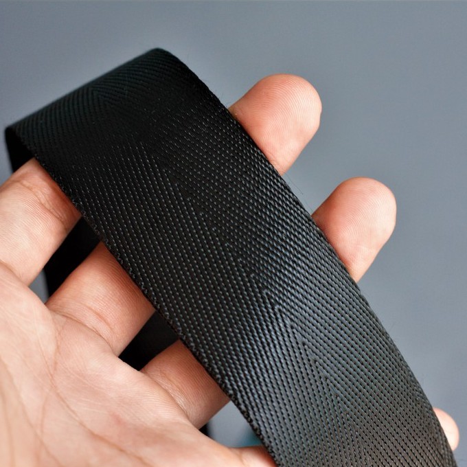 [HCM]Dây Đeo Chéo Poly Cho Túi Xách Máy Ảnh Đen Trơn