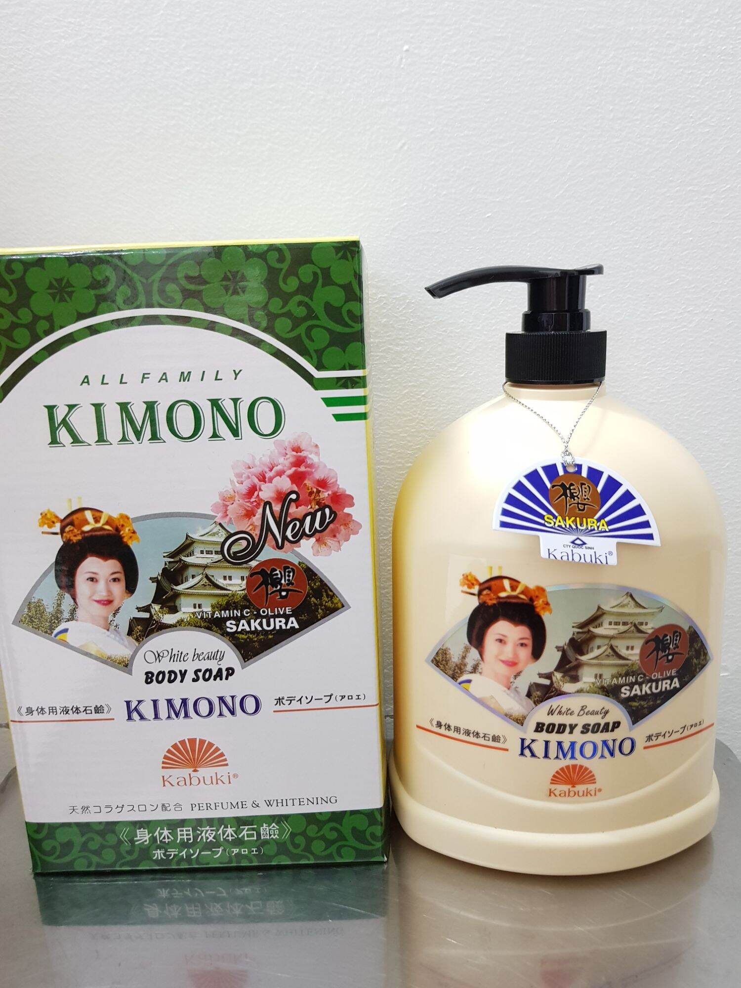 [HCM]Sữa tắm trắng da Kimono nhật 1200ml
