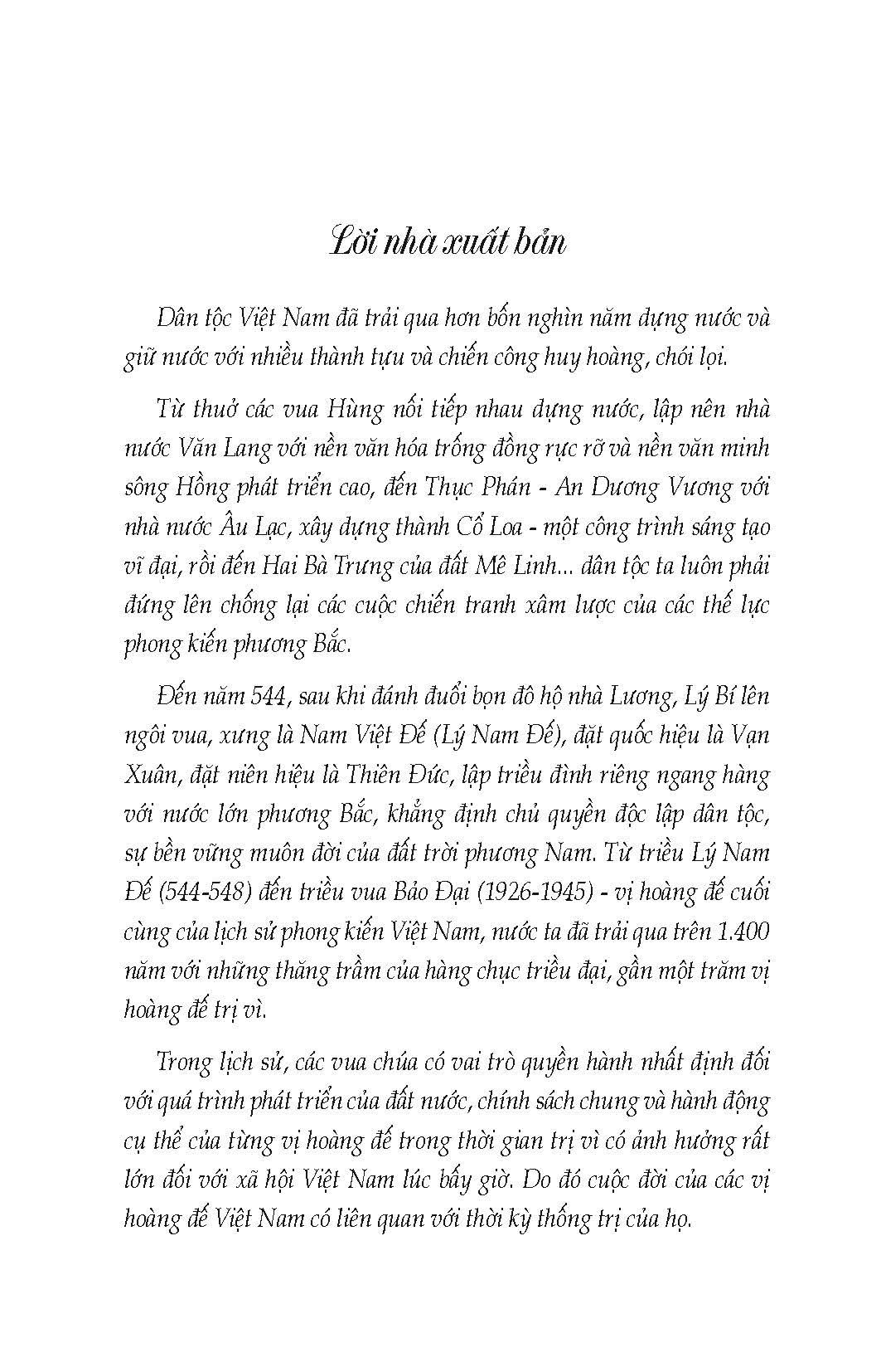 54 Vị Hoàng Đế Việt Nam