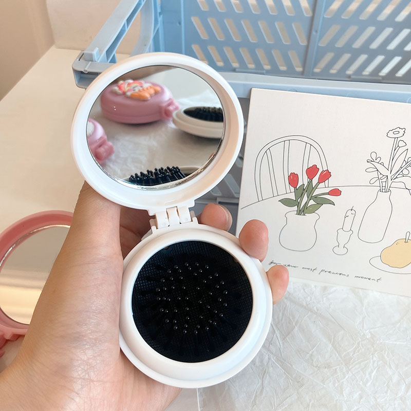 Gương Kèm Lược Gấp Gọn Dễ Thương