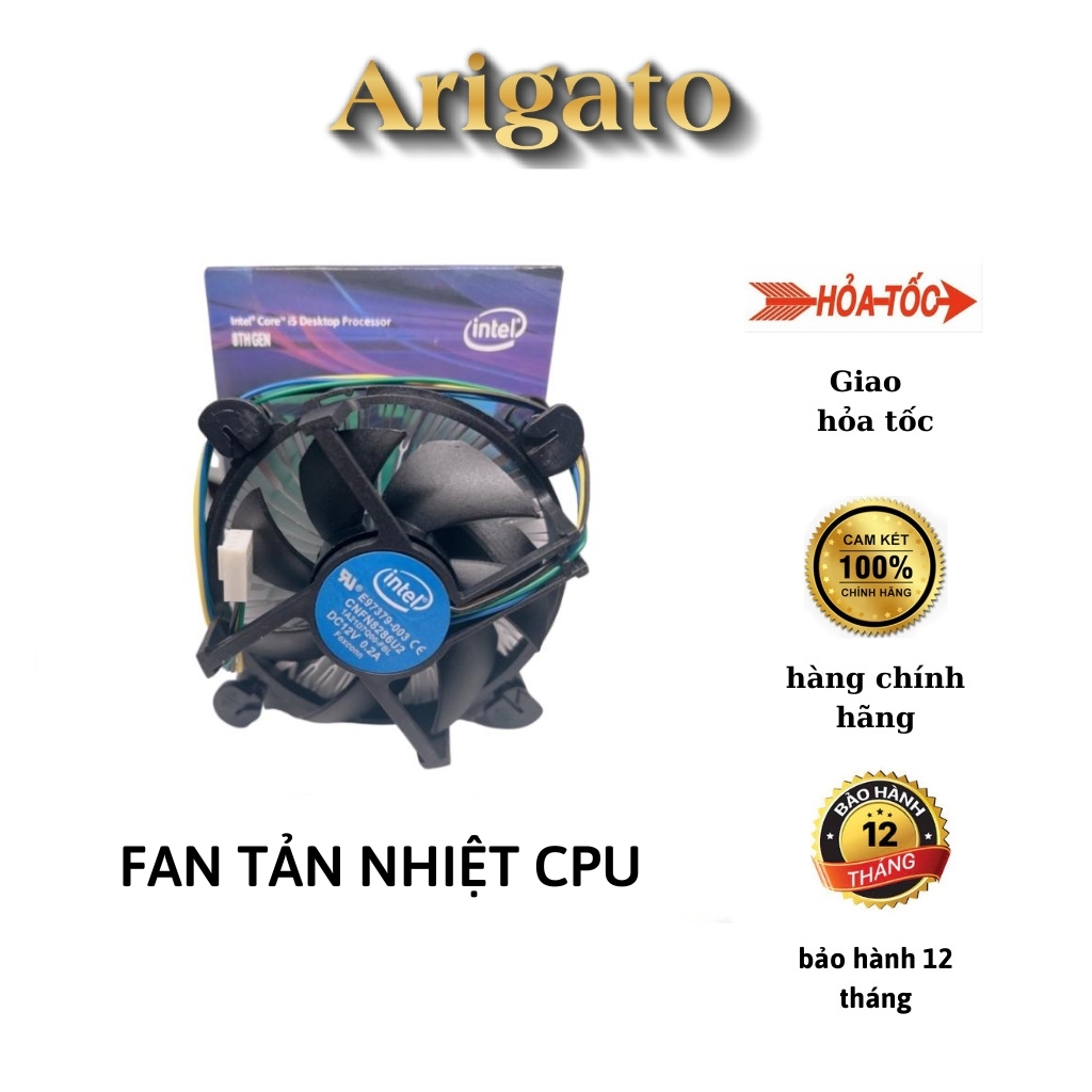 Quạt Tản Nhiệt CPU Socket 1155/1151/1150- Fan Intel Box