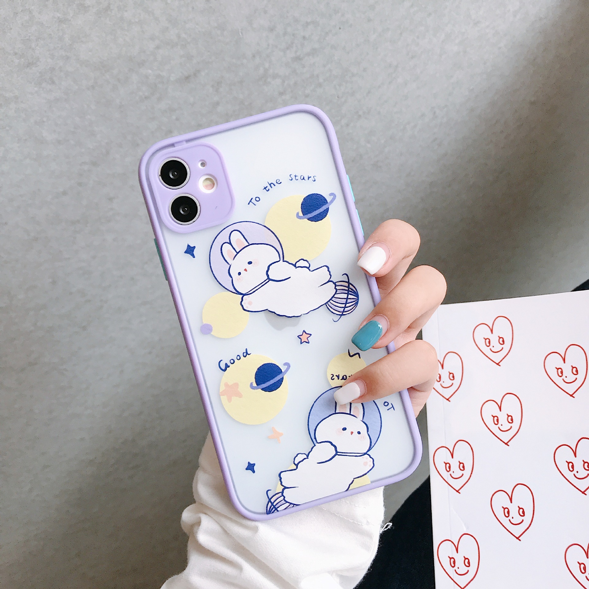 Ốp Lưng Nhám Chống Sock Va Đập Bảo Vệ Camera Bear Lucky