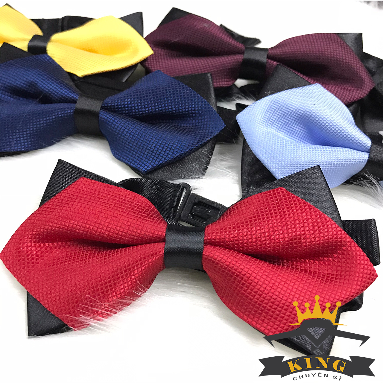 Nơ đeo cổ chú rể nhọn KING X12
